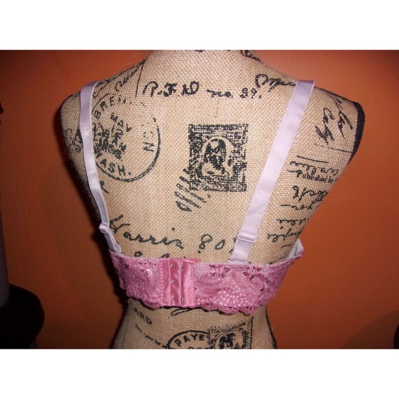 Youmita Pixie Dust Floral Lace Overlay Plunge 36D Bra NWT - Picture 7 of 7